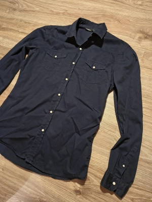 Koszula bawełniana napy granatowa