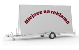 Wynajem - Przyczepa reklamowa billboard 400x200cm
