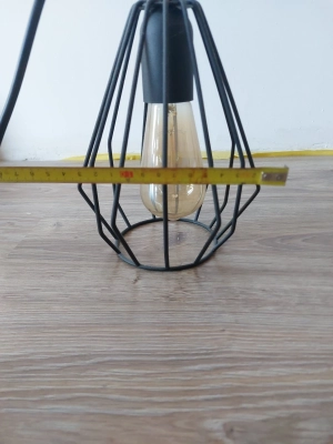 Lampa sufitowa 3 płomienna vintage z żarówkami