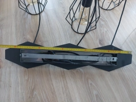 Lampa sufitowa 3 płomienna vintage z żarówkami