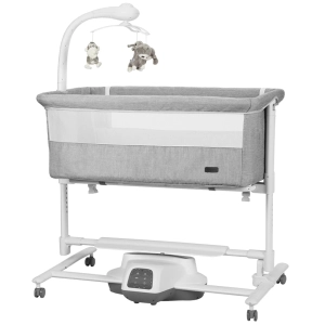 Łóżeczko dostawne Bloom | Szare