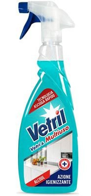 VETRIL - VETRI & MULTIUSO -  WIELOFUNKCYJNY PŁYN DO MYCIA SZYB I INNYCH  POWIERZCHNI (650 ml)