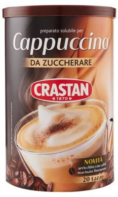 CRASTAN CAPPUCCINO SOLUBILE 250 g – rozpuszczalna mieszanka cappuccino bez cukru: