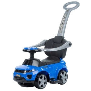 LeanToys - jeździk dla dziecka z pchaczem | Niebieski