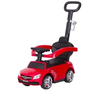 Mercedes Amg C63 - jeździk dla dziecka z pchaczem | Czerwony