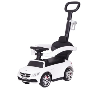 Mercedes Amg C63 - jeździk dla dziecka z pchaczem | Biały