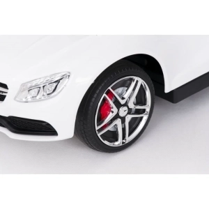 Mercedes Amg C63 - jeździk dla dziecka z pchaczem | Biały